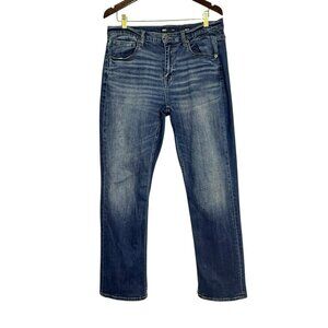 Bke Tyler Straight Classic Jeans Men Size 36x32 Stretch Outdoor Workwear Faded